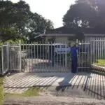 Steel Palisade Fencing With Custom Gate Installation